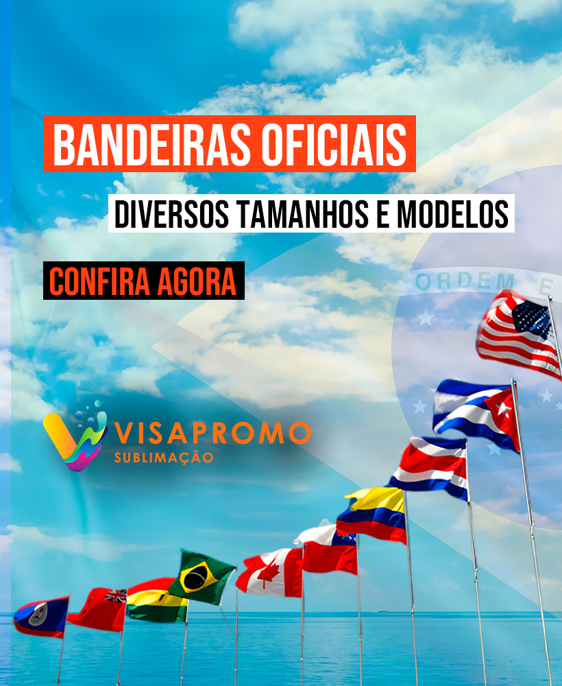 Diversos modelos de Bandeiras para eventos e empresas